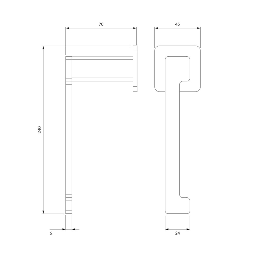 OMNIRES NL80510CR - Toiletpapierhouder NELSON glanzend chroom
