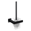 OMNIRES NL80620BL - Wandtoiletborstel NELSON mat zwart