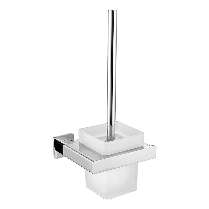 OMNIRES NL80620CR - Wandgemonteerde toiletborstel NELSON glanzend chroom