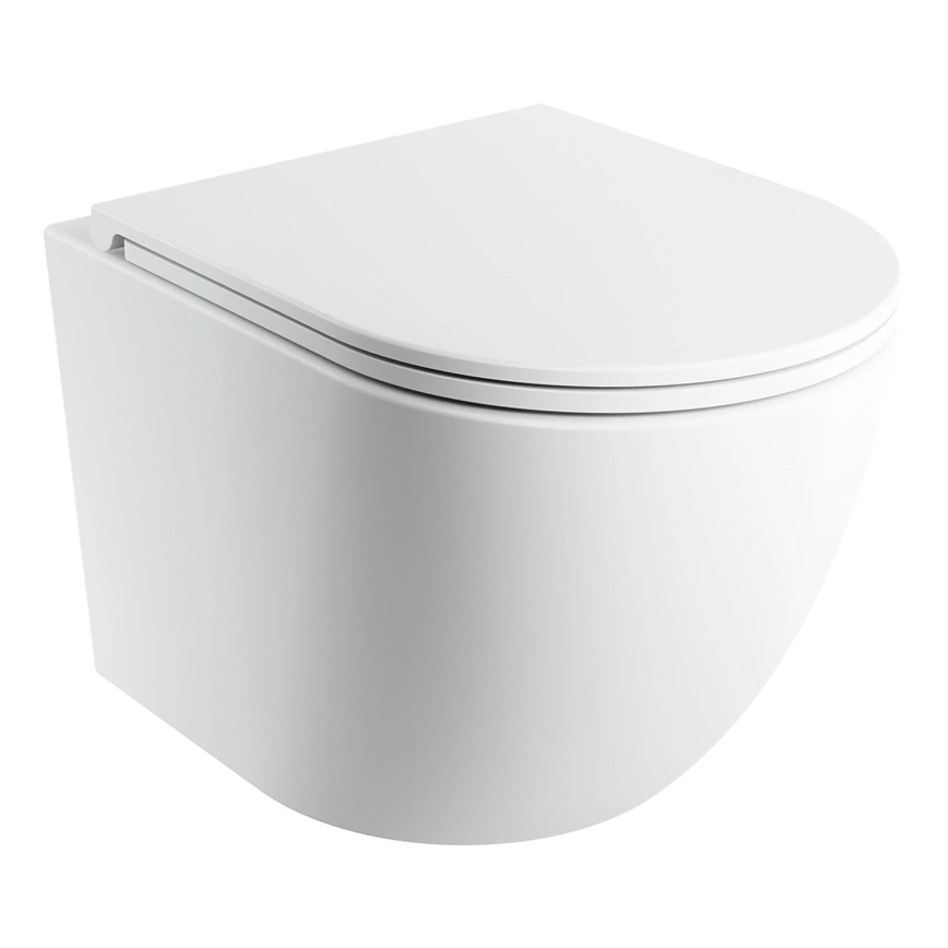 OMNIRES OTTAWASPXMWBM - Wandtoilet met toiletbril SoftClose OTTAWA keramiek/mat wit