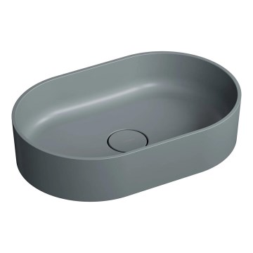 OMNIRES OVOUNAG - Aanrecht wastafel OVO 55x36 cm dolomiet/mat asgrijs