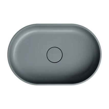 OMNIRES OVOUNAG - Aanrecht wastafel OVO 55x36 cm dolomiet/mat asgrijs