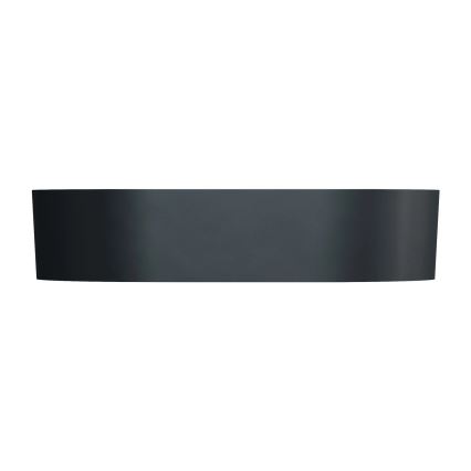 OMNIRES OVOUNBLV - Opzetwastafel OVO 55x36 cm dolomiet/mat zwart lava