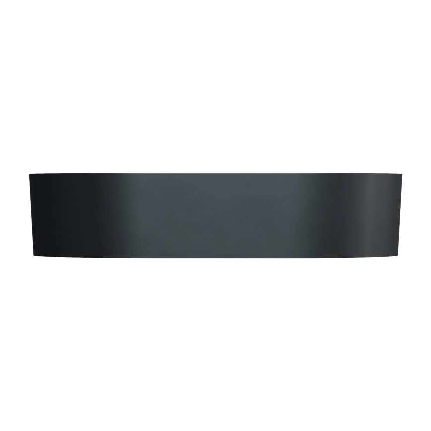OMNIRES OVOUNBLV - Opzetwastafel OVO 55x36 cm dolomiet/mat zwart lava