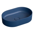 OMNIRES OVOUNMB - Opzetwastafel OVO 55x36 cm dolomiet/matte middernachtblauw