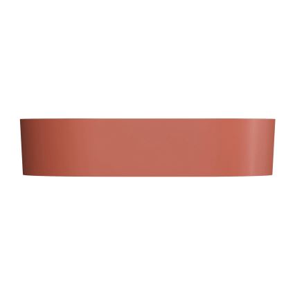 OMNIRES OVOUNTE - Opbouwwastafel OVO 55x36 cm dolomiet/mat terracotta