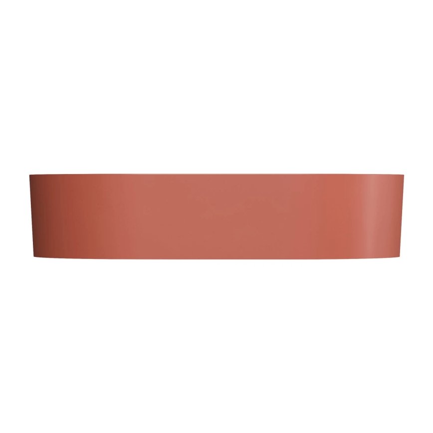 OMNIRES OVOUNTE - Opbouwwastafel OVO 55x36 cm dolomiet/mat terracotta