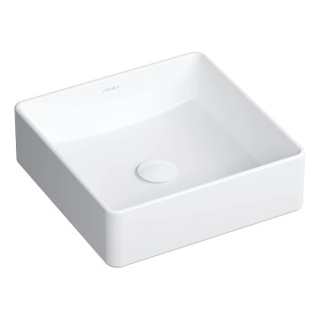 OMNIRES PASADENA360BP - Opzetwastafel PASADENA 36x36 cm keramiek/glanzend wit