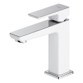 OMNIRES PM7410CRB - Wastafelkraan PARMA 15 cm glanzend chroom/wit