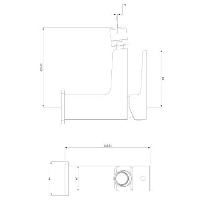 OMNIRES PM7420CR - Bidet kraan PARMA 12,25 cm glanzend chroom