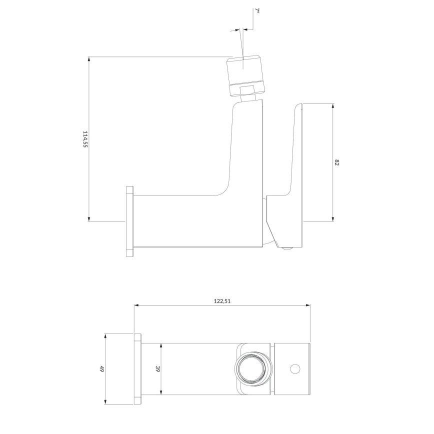 OMNIRES PM7420CR - Bidet kraan PARMA 12,25 cm glanzend chroom