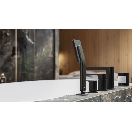 OMNIRES PM7432BL - Badkraan 4-gats PARMA mat zwart