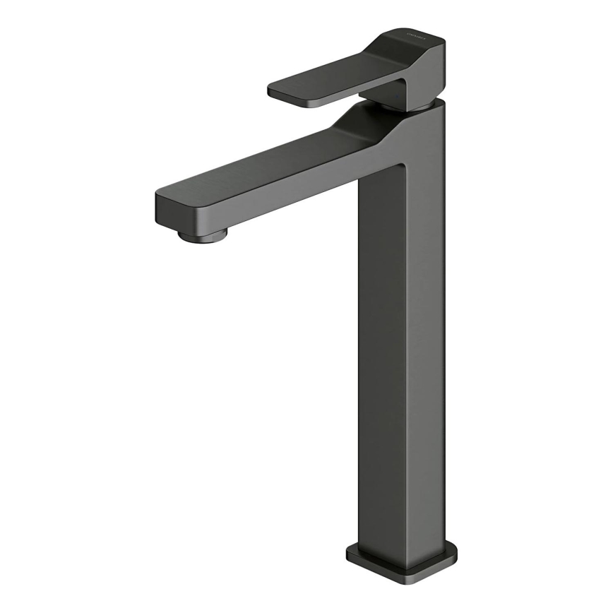 OMNIRES SL7712GR - Kraan voor wastafel SLIDE 27,8 cm geborsteld grafiet