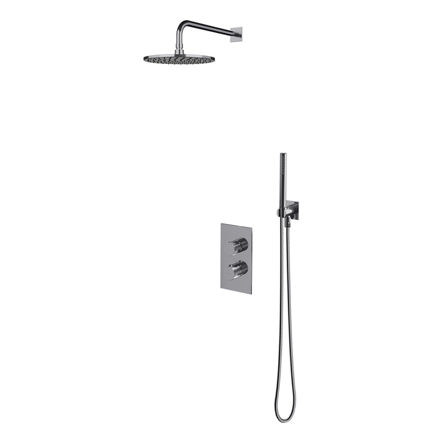 OMNIRES SYSCT11CR - Doucheset met thermostatische inbouwkraan CONTOUR glanzend chroom