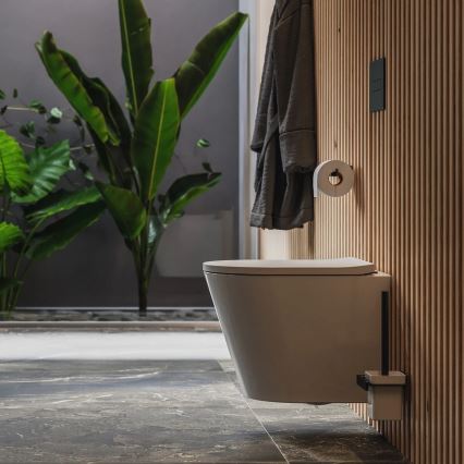 OMNIRES TAMPADEBP - Wc-bril SoftClose TAMPA duroplast/glanzend wit