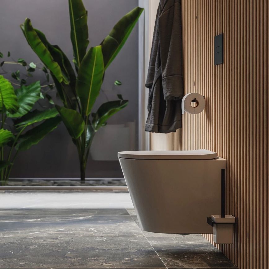 OMNIRES TAMPADEBP - Wc-bril SoftClose TAMPA duroplast/glanzend wit