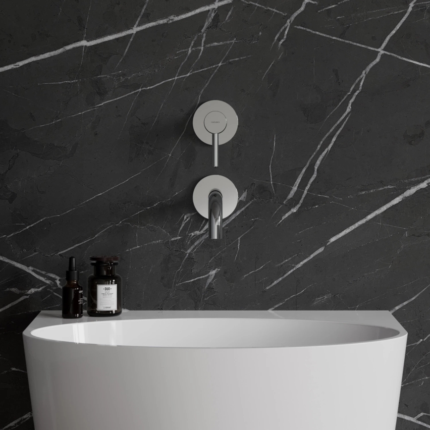 OMNIRES Y1215NCR - Wastafelmengkraan voor inbouwinstallatie Y glanzend chroom