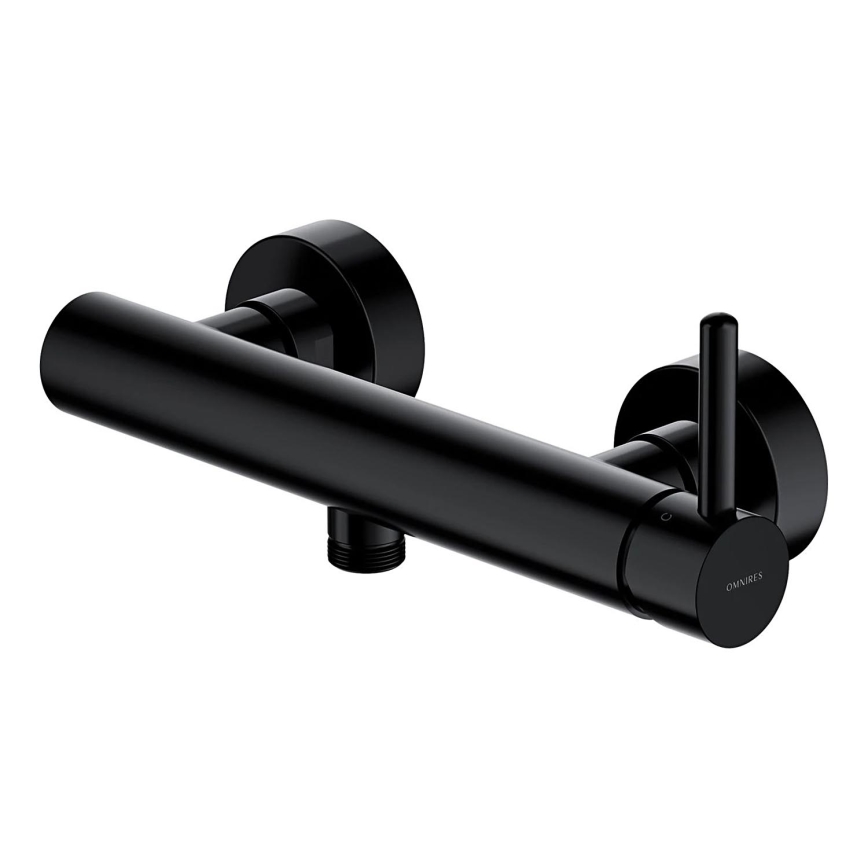 OMNIRES Y1240BL - Douchekraan Y semi-mat zwart