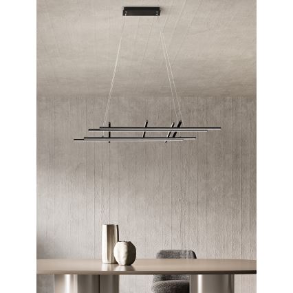 Ondaluce - dimbare LED-hanglamp aan kabel MOVIDA LED/114W/230V, zwart