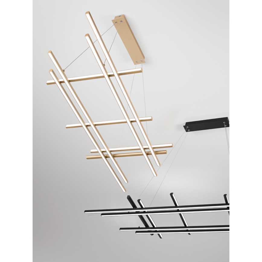 Ondaluce - dimbare LED-hanglamp aan kabel MOVIDA LED/114W/230V, zwart