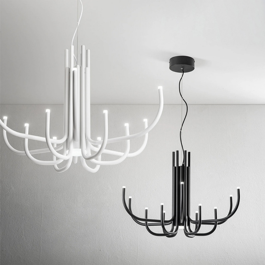 Ondaluce - Dimbare LED-hanglamp aan kabel NOUVEAU LED/35W/230V zwart