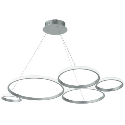 Ondaluce - dimbare LED-hanglamp aan kabel POIS LED/60W/230V zilver