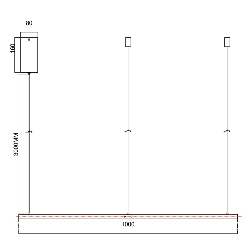 Ondaluce - Dimbare LED-hanglamp aan kabel SOEL LED/47W/230V Ø 100 cm goudkleurig