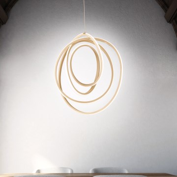 Ondaluce - Dimbare LED-kroonluchter aan kabel GOLDEN LED/50W/230V Ø 50 cm goudkleurig