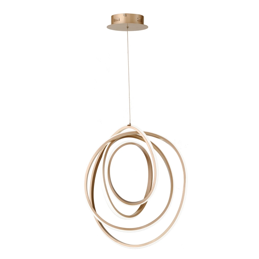 Ondaluce - Dimbare LED-kroonluchter aan kabel GOLDEN LED/50W/230V Ø 50 cm goudkleurig