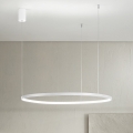 Ondaluce - Dimbare LED-pendellamp aan kabel SOEL LED/38W/230V 3000/4000K Ø 80 cm wit