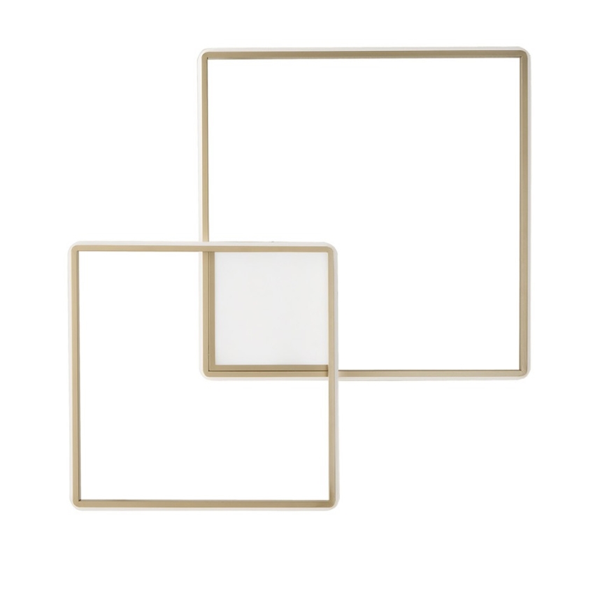 Ondaluce - Dimbare LED-plafondlamp DOWEL LED/46W/230V 55x55 cm goud