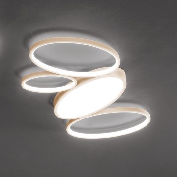 Ondaluce - Dimbare LED-plafondlamp RICE LED/34W/230V 45x80 cm goud