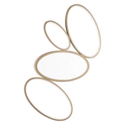 Ondaluce - Dimbare LED-plafondlamp RICE LED/34W/230V 45x80 cm goud