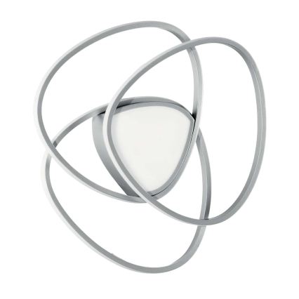 Ondaluce - Dimbare LED-plafondlamp ROSE LED/60W/230V zilver