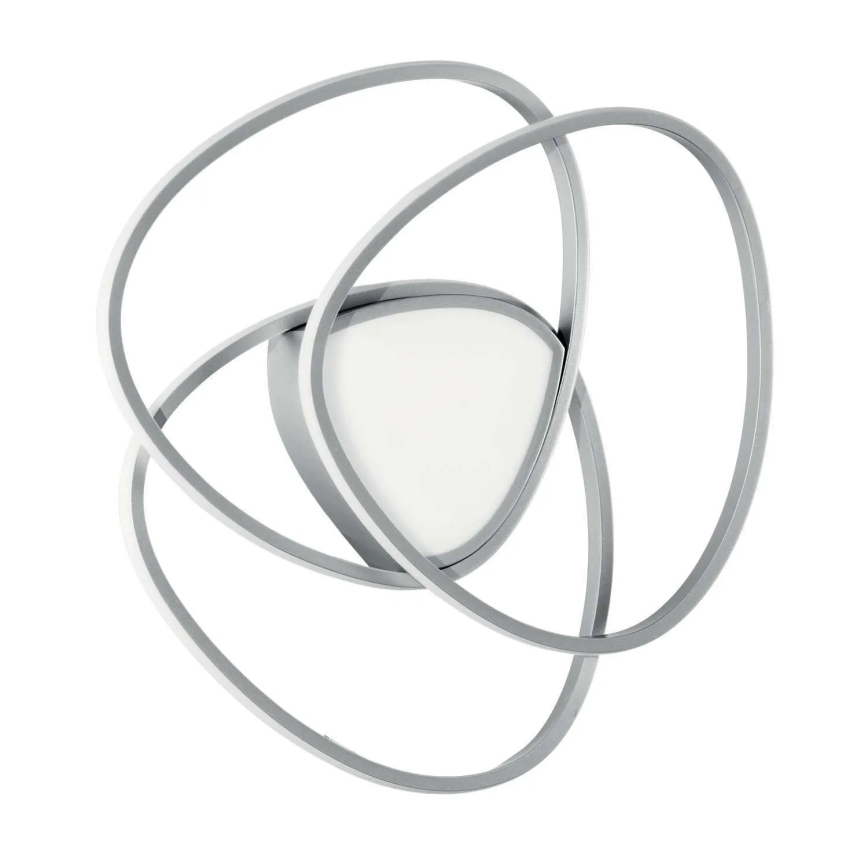 Ondaluce - Dimbare LED-plafondlamp ROSE LED/60W/230V zilver