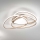 Ondaluce - Dimbare LED-plafondlamp ROSE LED/70W/230V goud