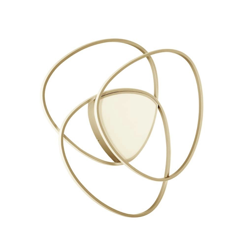 Ondaluce - Dimbare LED-plafondlamp ROSE LED/70W/230V goud