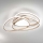 Ondaluce - Dimbare LED-plafondlamp ROSE LED/80W/230V 71x76 cm goudkleurig