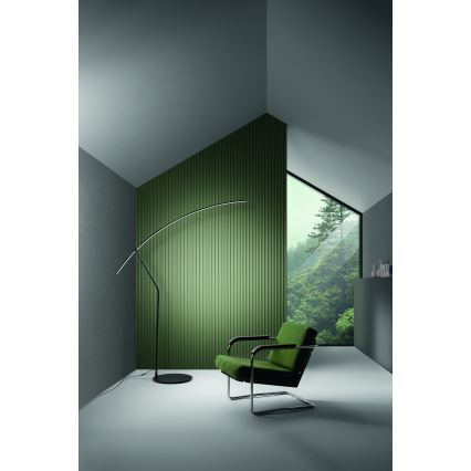 Ondaluce - Dimbare LED-vloerlamp FOLAGA LED/30W/230V 190 cm zwart
