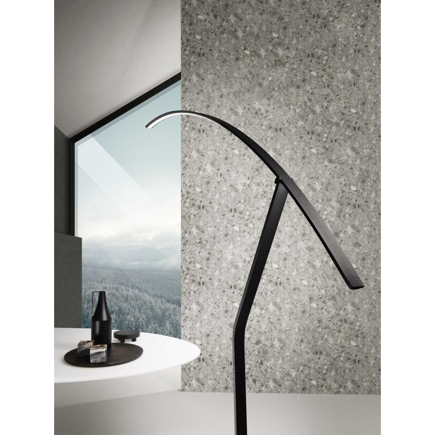 Ondaluce - Dimbare LED-vloerlamp FOLAGA LED/30W/230V 190 cm zwart