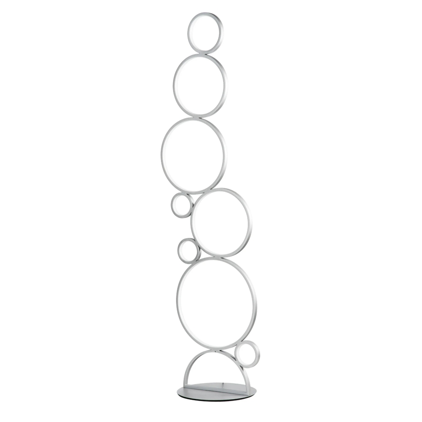 Ondaluce - Dimbare LED-vloerlamp POIS LED/52W/230V 160 cm zilver