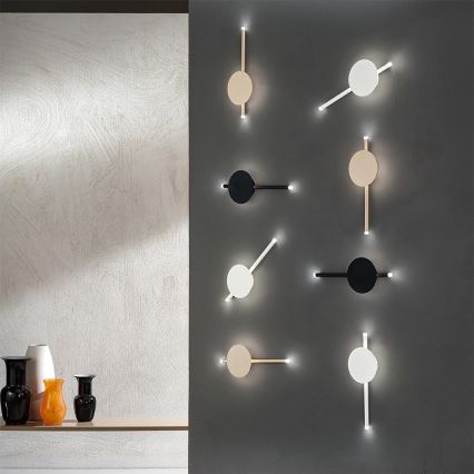 Ondaluce - Dimbare LED-wandlamp JAMES LED/16W/230V goud