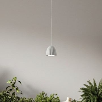 Ondaluce - Hanglamp aan kabel CONCRETE 1xGU10/7,5W/230V Ø 10,5 cm beton/grijs