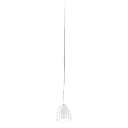 Ondaluce - Hanglamp aan kabel CONCRETE 1xGU10/7,5W/230V Ø 10,5 cm beton/wit