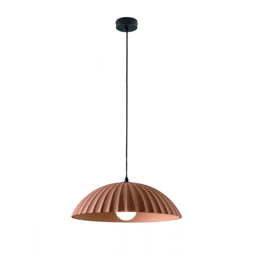 Ondaluce - Hanglamp aan kabel RUSTIC 1xE27/15W/230V Ø 50 cm beton/bruin