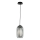 Ondaluce - Hanglamp met kabel BONNIE 1xE27/15W/230V Ø 15,5 cm zwart/rookzwart