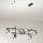 Ondaluce - Hanglamp met kabel JEWEL 6xE14/10W/230V zwart/rookzwart