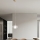 Ondaluce - Hanglamp met snoer THELMA 1xE27/15W/230V pr. 25 cm goudkleurig/helder