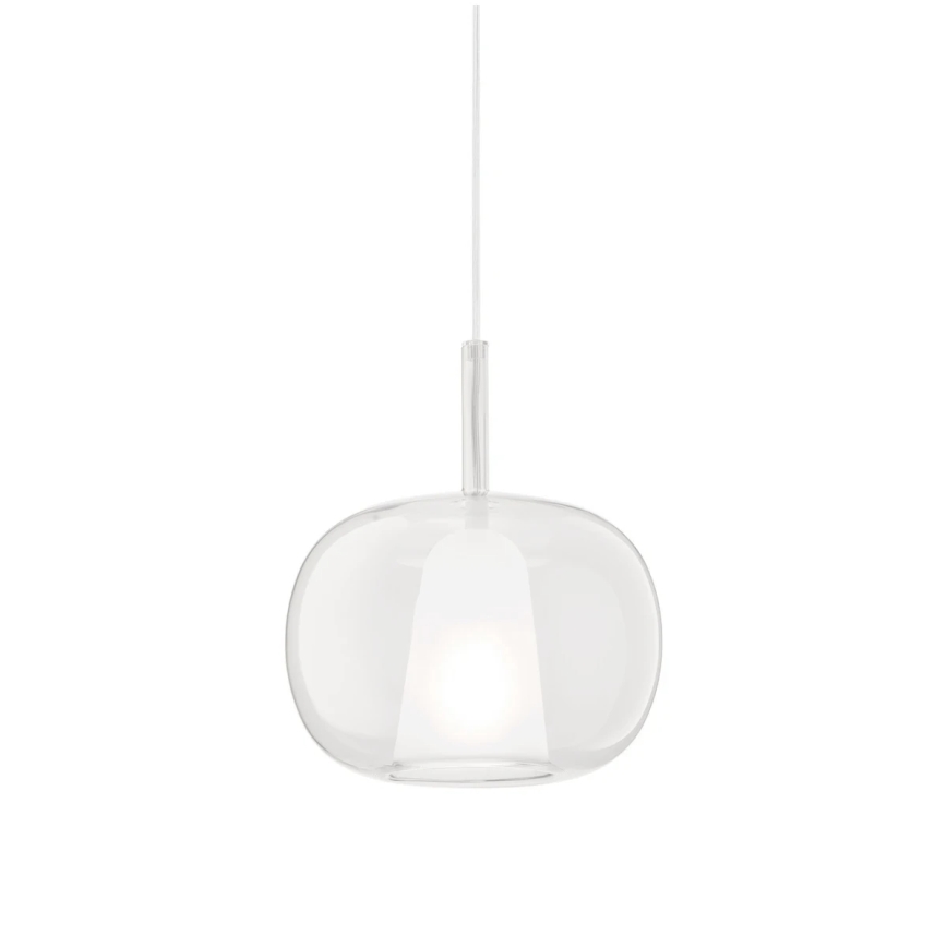 Ondaluce - Hanglamp met snoer THELMA 1xE27/15W/230V pr. 25 cm goudkleurig/helder