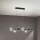 Ondaluce - kroonluchter aan kabel MONILE 6xE14/10W/230V zwart/rookzwart